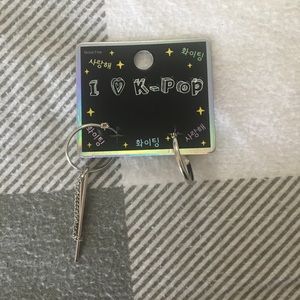 silver detailed hoops